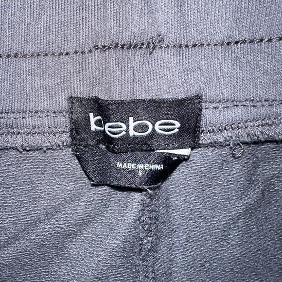 💥Bebe Jogger Sweatpants Fleece Activewear Pants Rhinestones Women’s size Small - Picture 6 of 12